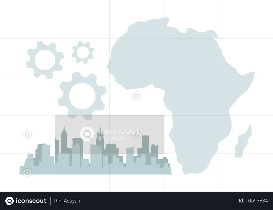 Afrikanische Wirtschaft  Illustration