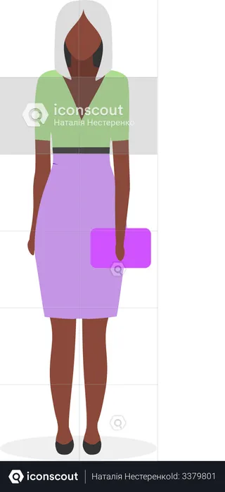 Afro american businesswoman  Illustration