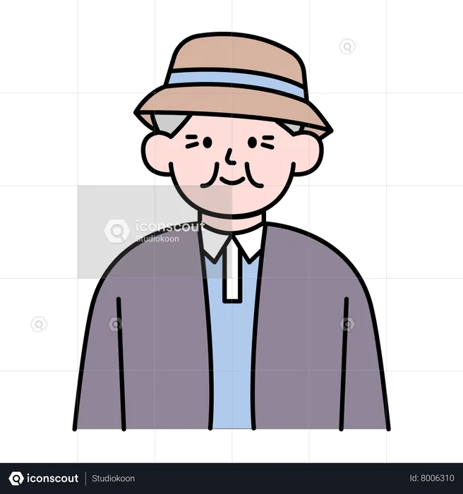 Aged  Man  Illustration