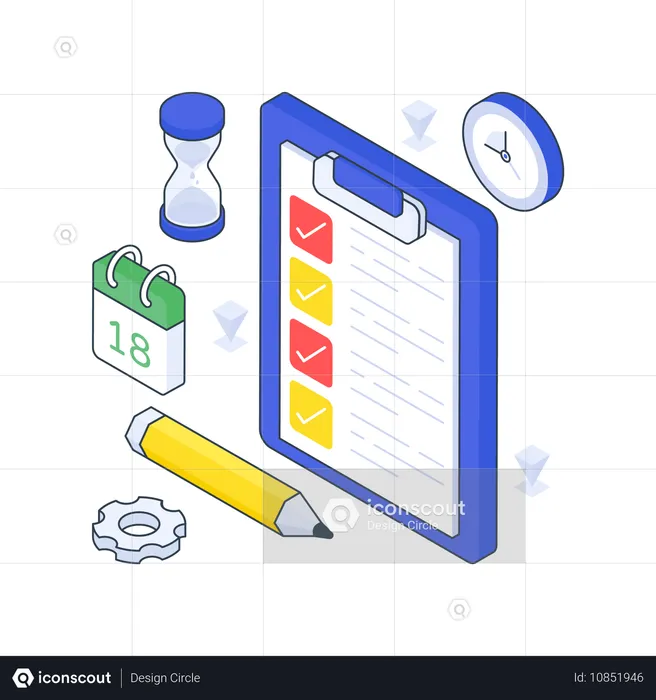 Agenda de negocios  Ilustración