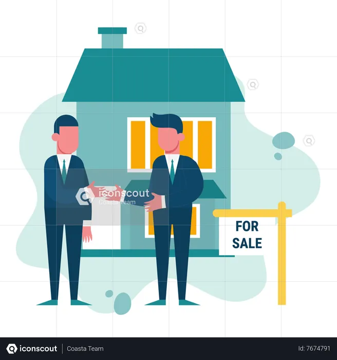 Agents immobiliers  Illustration