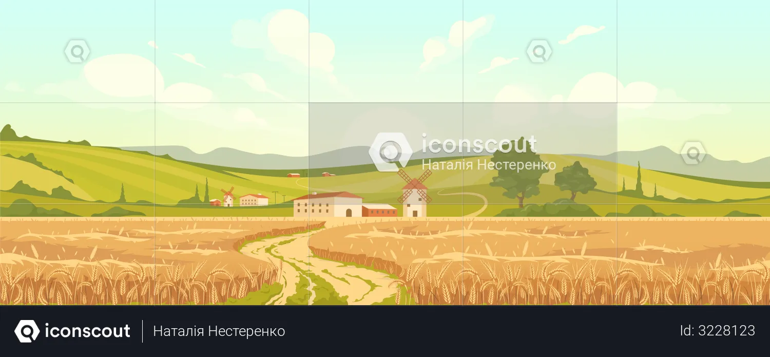 Agricultural field  Illustration