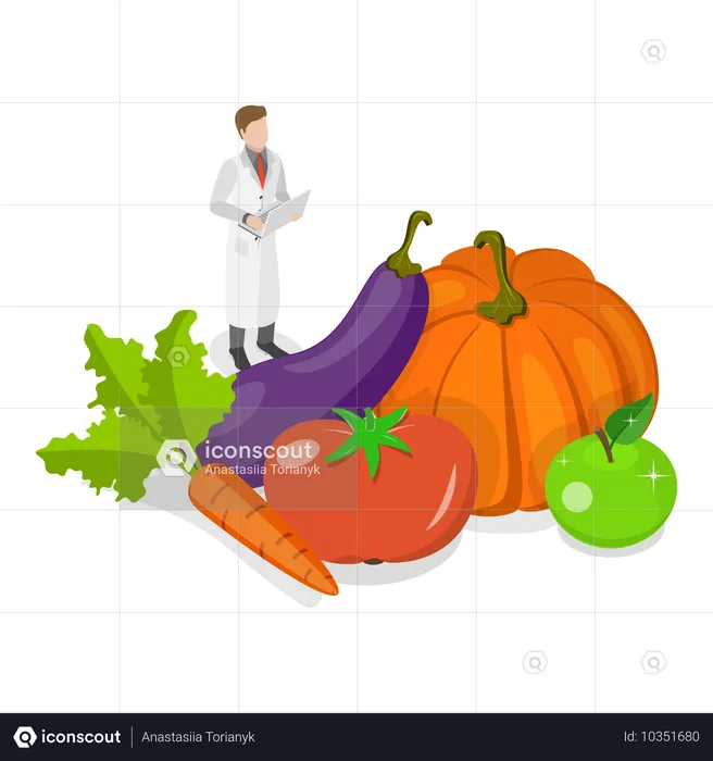 농업 연구  일러스트레이션