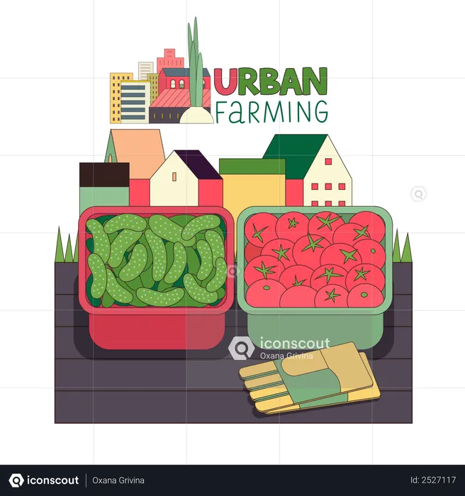 Agriculture urbaine  Illustration