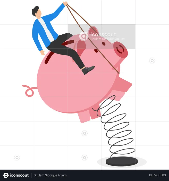 Ahorrar dinero  Ilustración