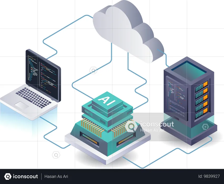 AI analysis done by server  Illustration