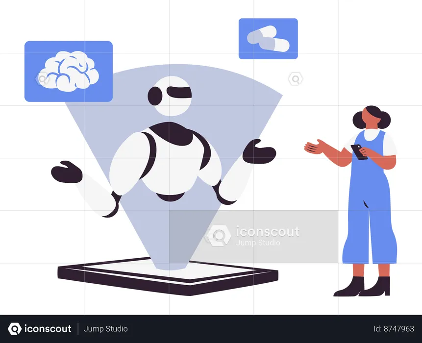 AI Application in Healthcare  Illustration