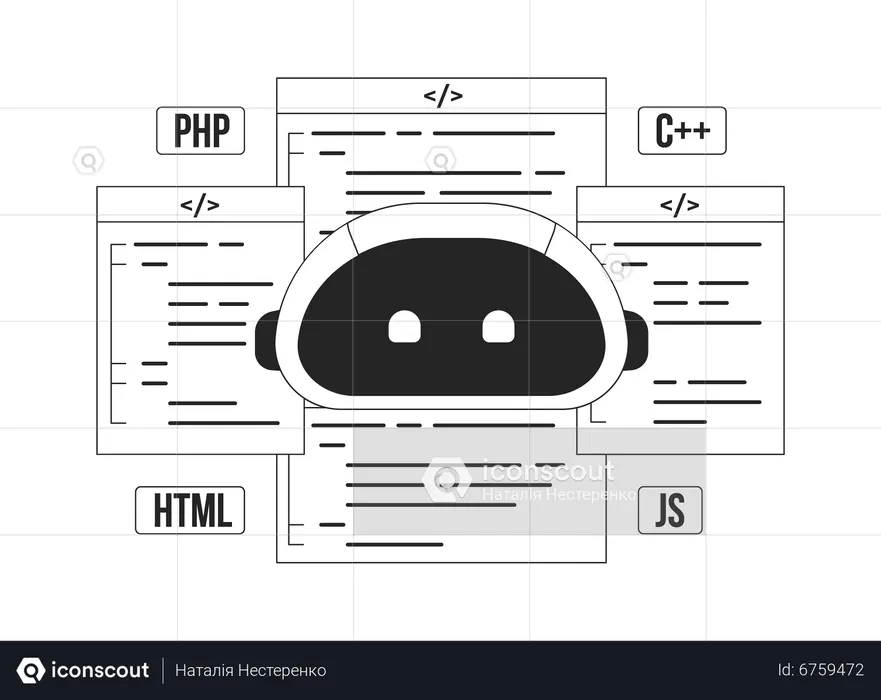 AI assisted coding  Illustration