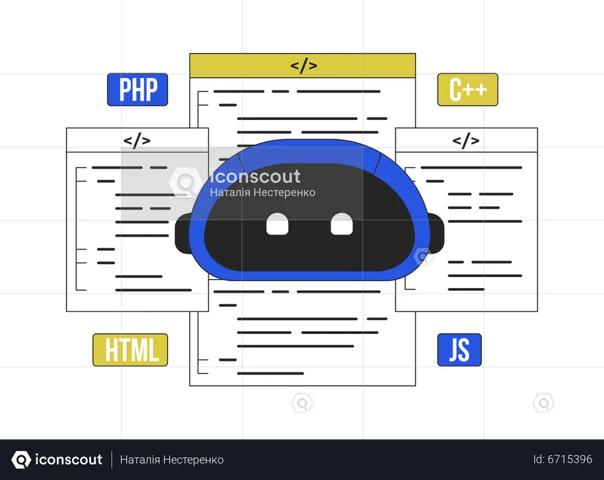 AI-assisted coding  Illustration