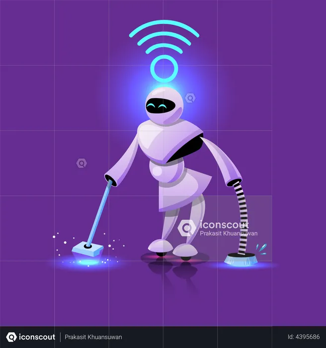 AI Bot  Illustration