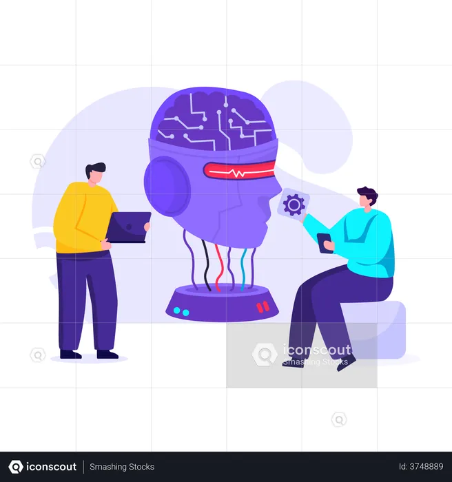 Ai Brain Technology  Illustration