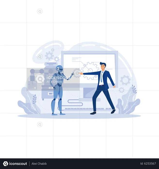 AI Business  Illustration