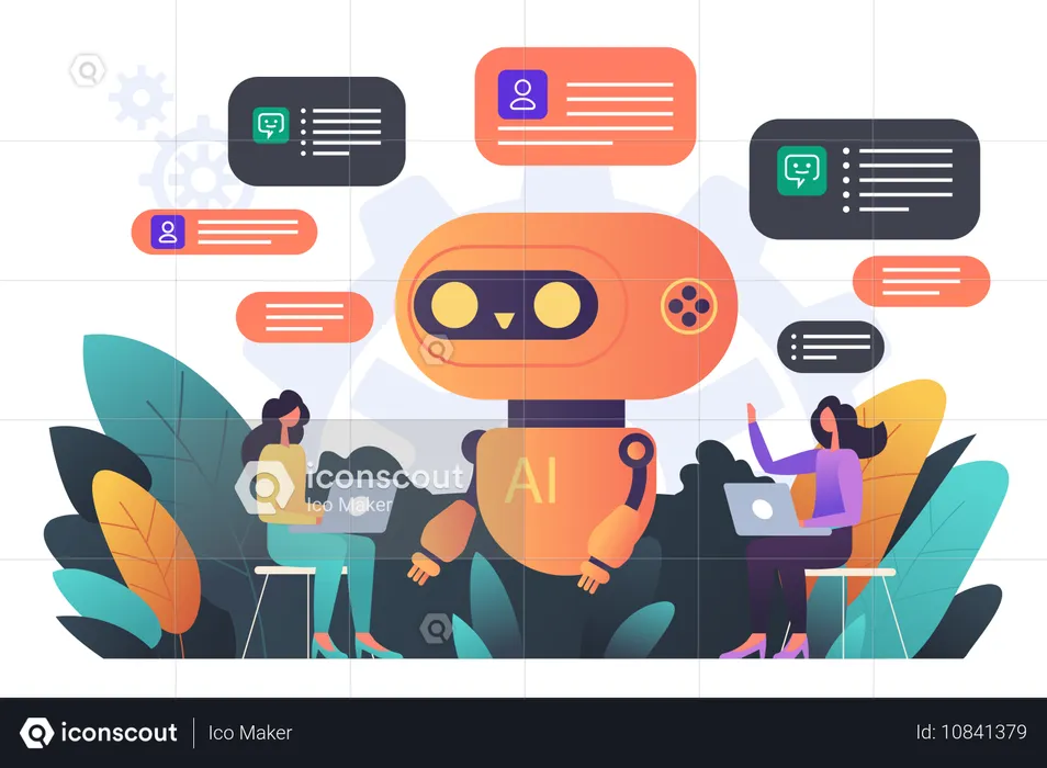 AI chatbot  Illustration