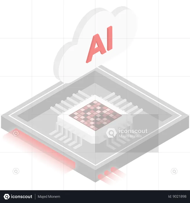 Ai Chip Architecture  Illustration