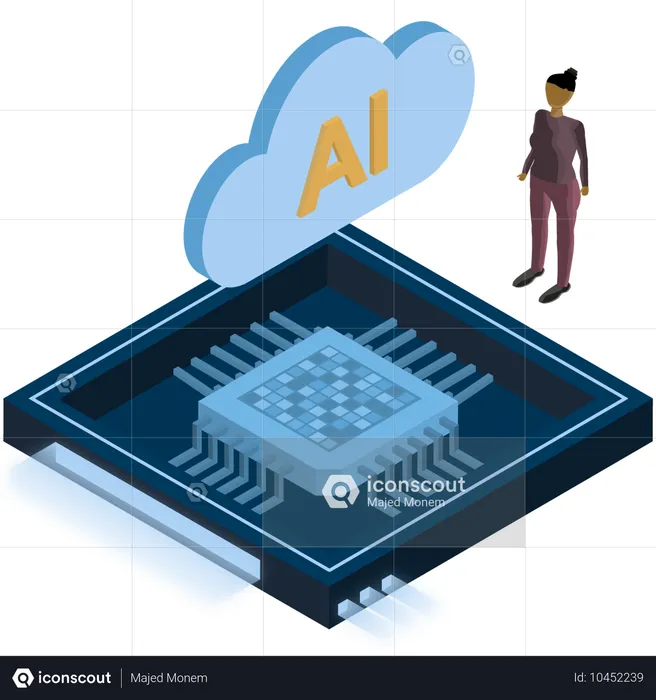 AI 칩 아키텍처  일러스트레이션