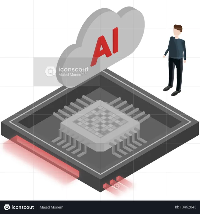 Ai Chip Performance  Illustration