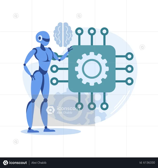 AI chipset  Illustration