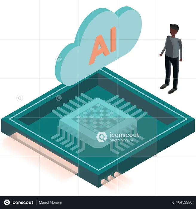 KI-Cloud-Chip  Illustration