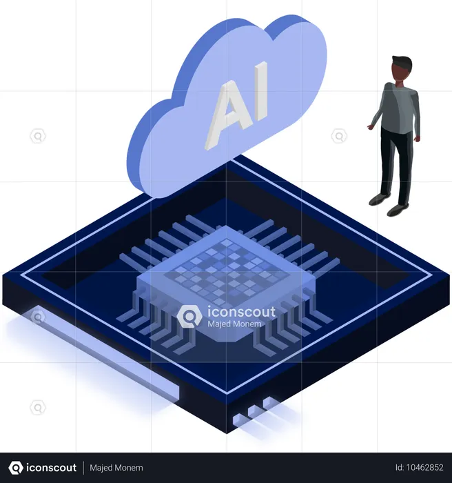 Cloud computing par IA  Illustration