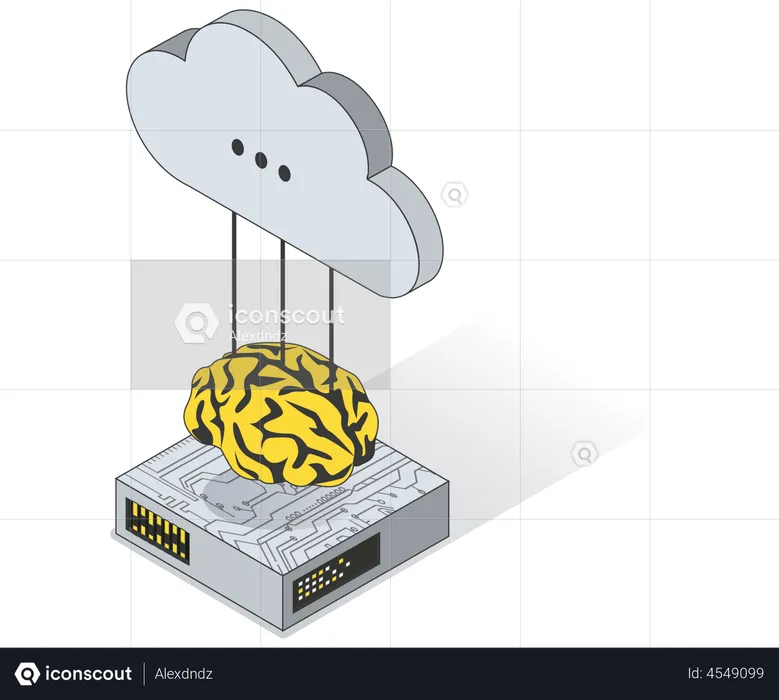 Ai Cloud Database  Illustration