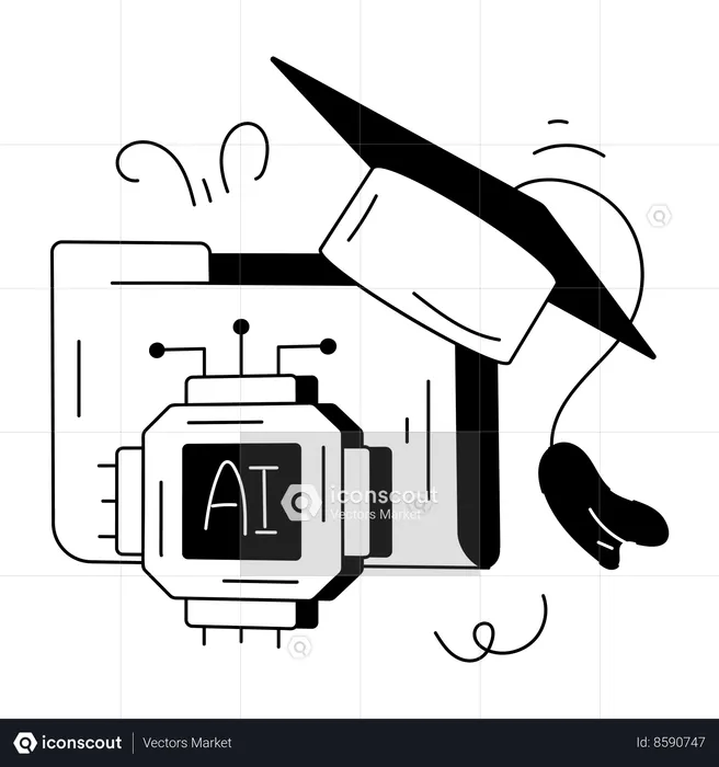 AI Education  Illustration