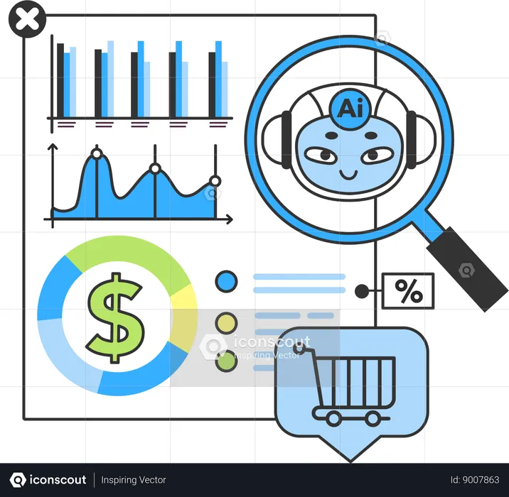 Ai financial report  Illustration