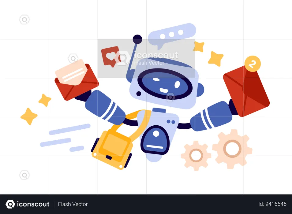 Ai Mails Service  Illustration