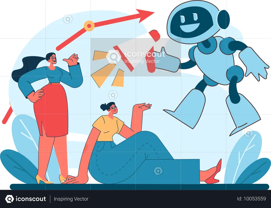 AI Marketing  Illustration