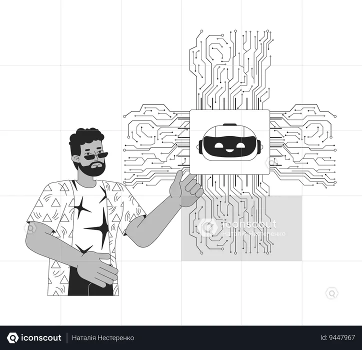 AI optimized hardware  Illustration