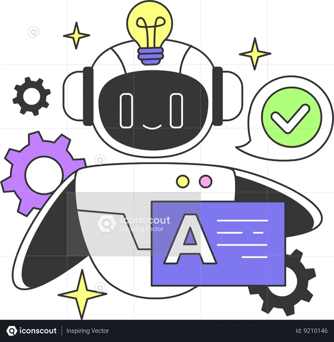 Ai Robot development  Illustration