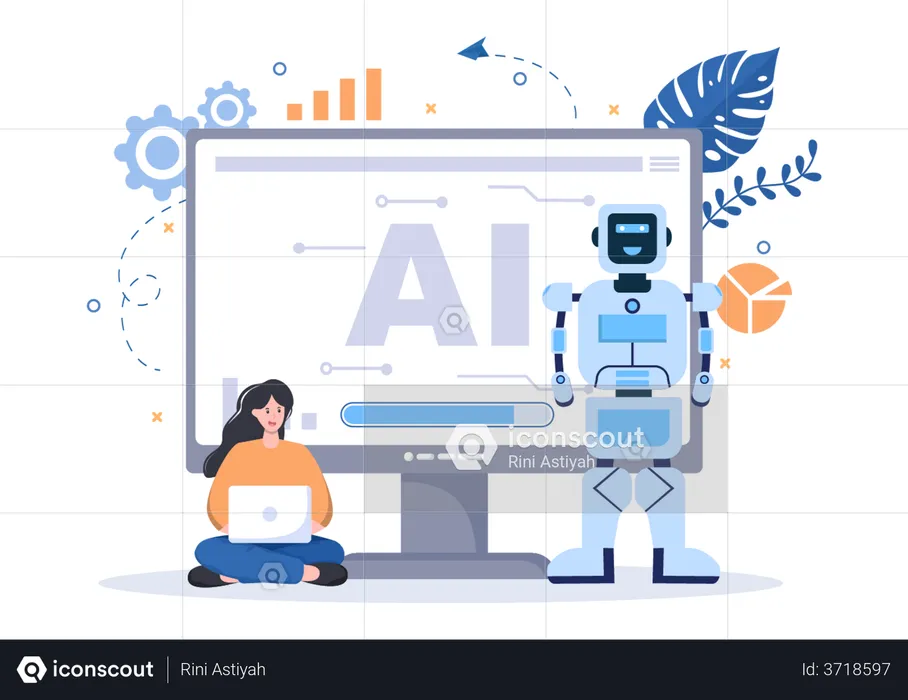 AI Robotics  Illustration