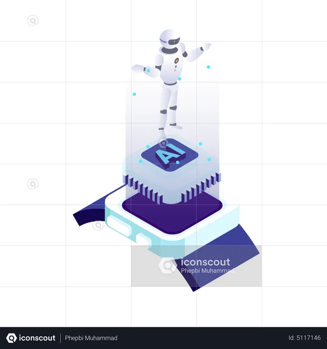 AI robotics  Illustration