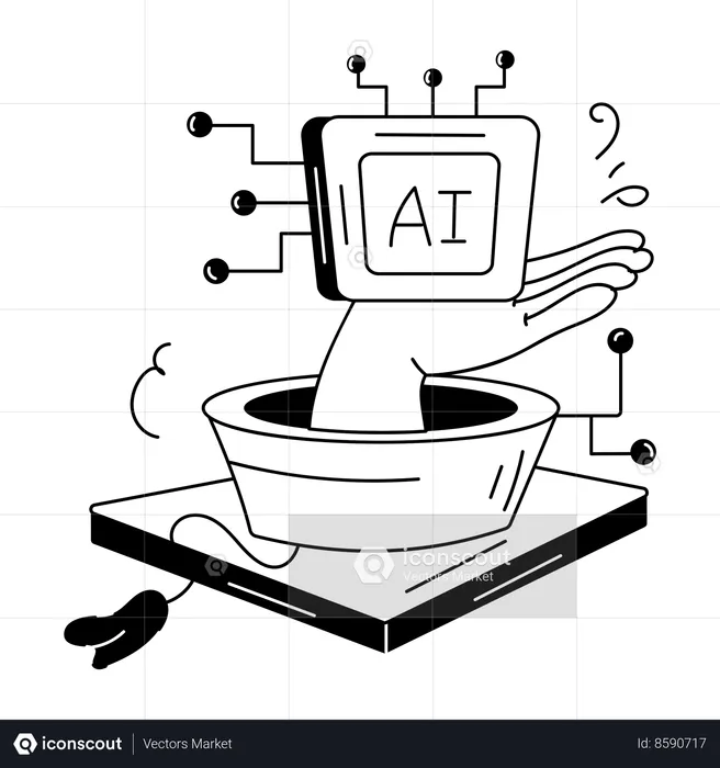 AI Service  Illustration