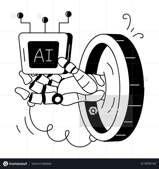 AI Technology  Illustration