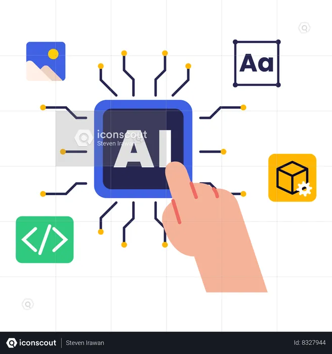 AI technology  Illustration