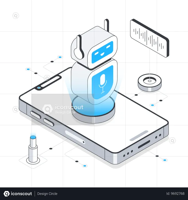 Ai Voice Assistant  Illustration