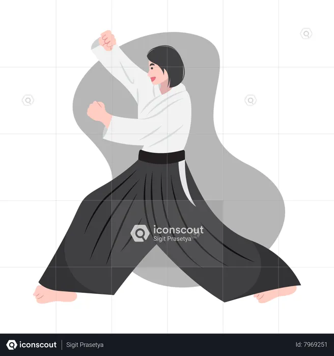 Aikido Martial arts  Illustration