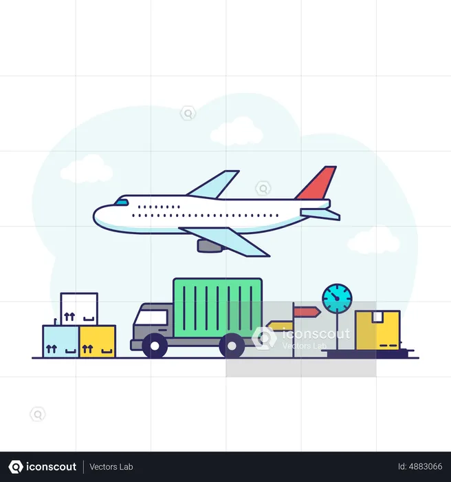 Air Cargo  Illustration