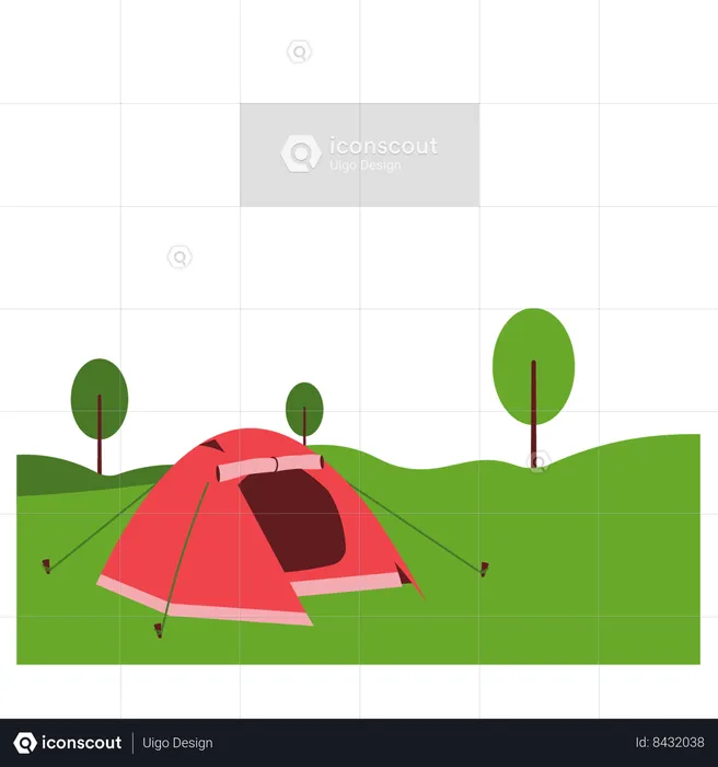 Zone de camping  Illustration