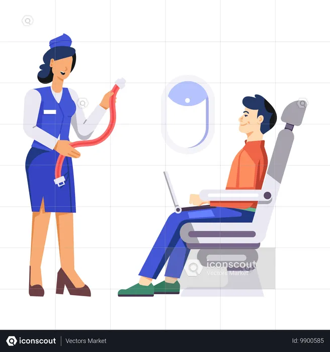 航空会社の安全  イラスト