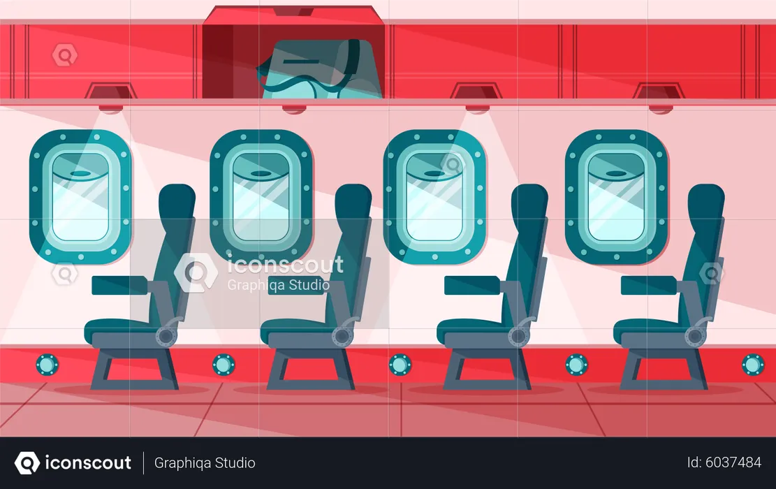 Airplane Interior  Illustration