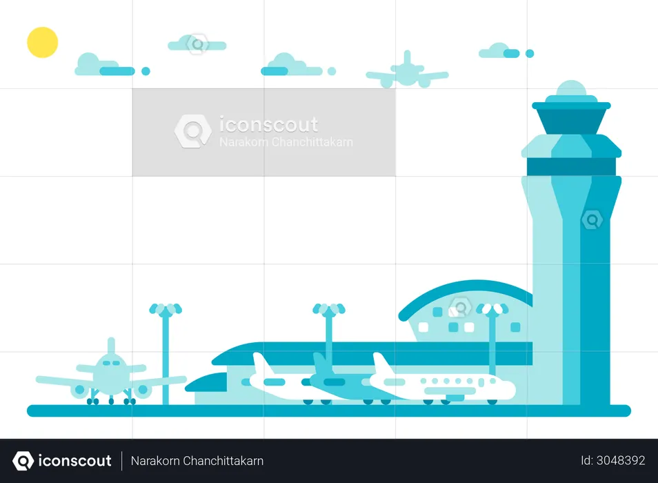 Airport  Illustration