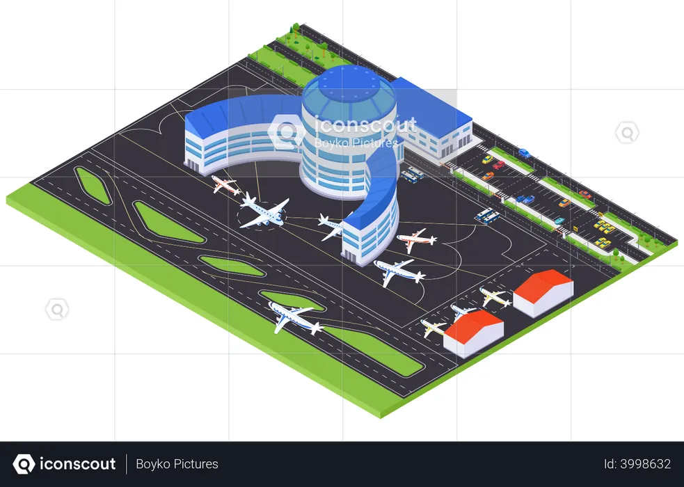 Airport infrastructure  Illustration