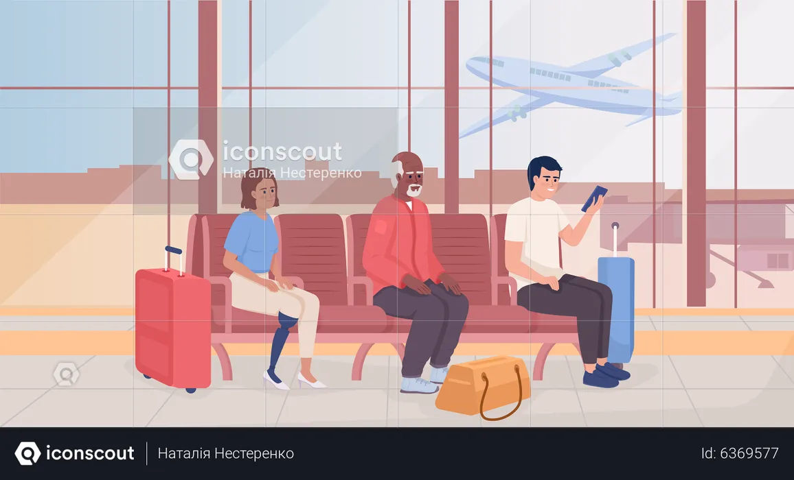 Airport lounge  Illustration