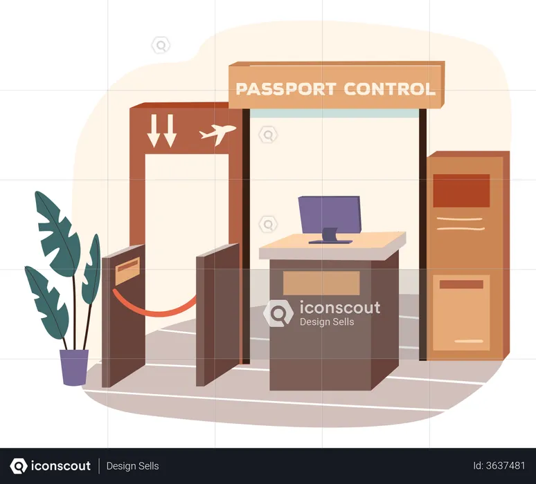 Airport Reception  Illustration