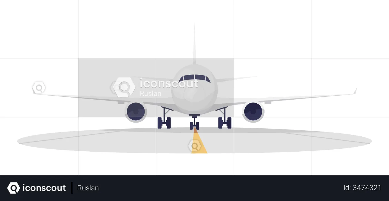 Airport runway  Illustration