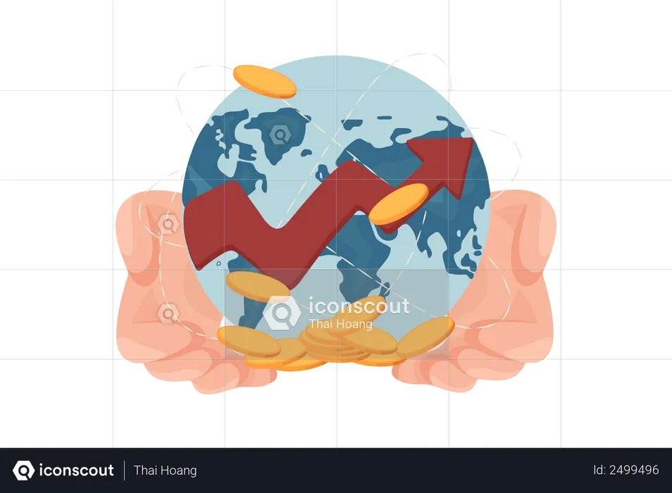 Aktienhandel-Investition  Illustration