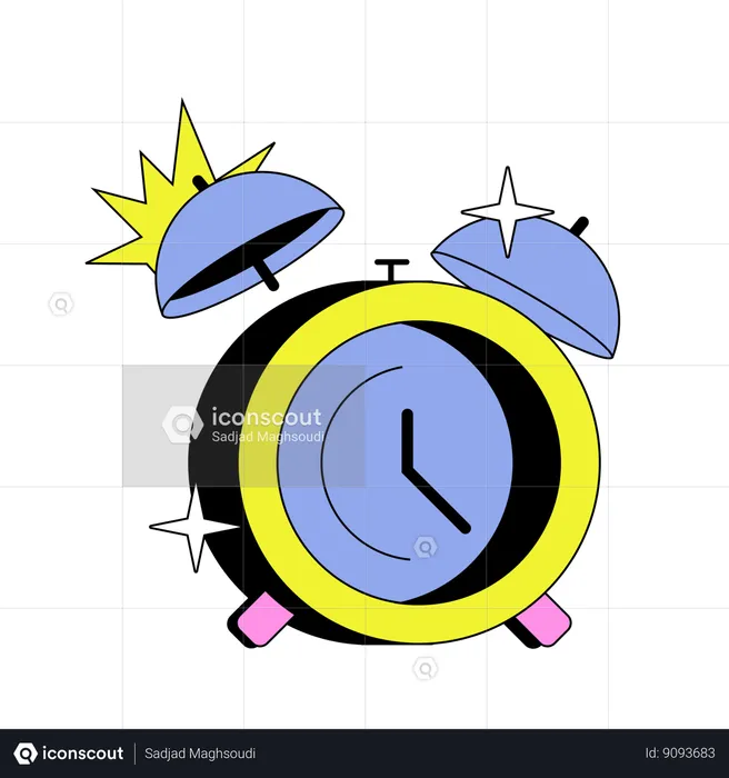 Alert Clock  Illustration