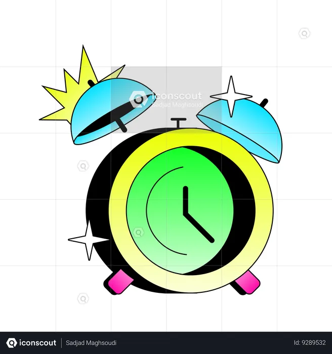 Alert Clock  Illustration