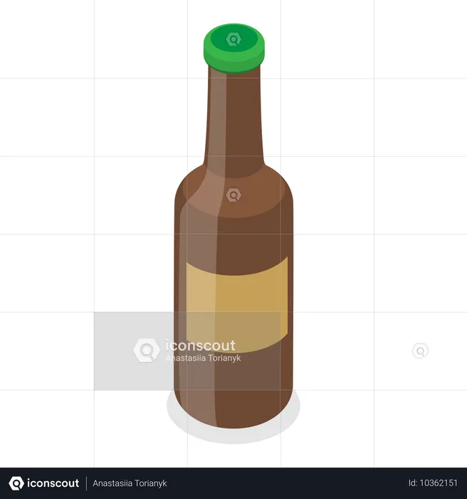 Alkohol flasche  Illustration